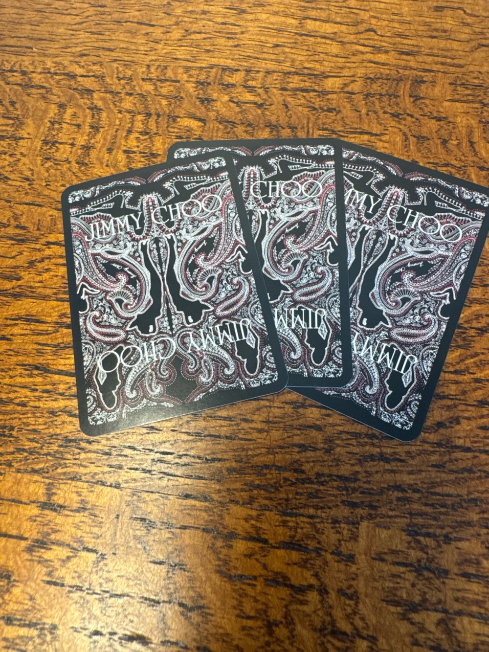 Jimmy Choo Paisley Playing Cards - 3 of a Kind (Nines)